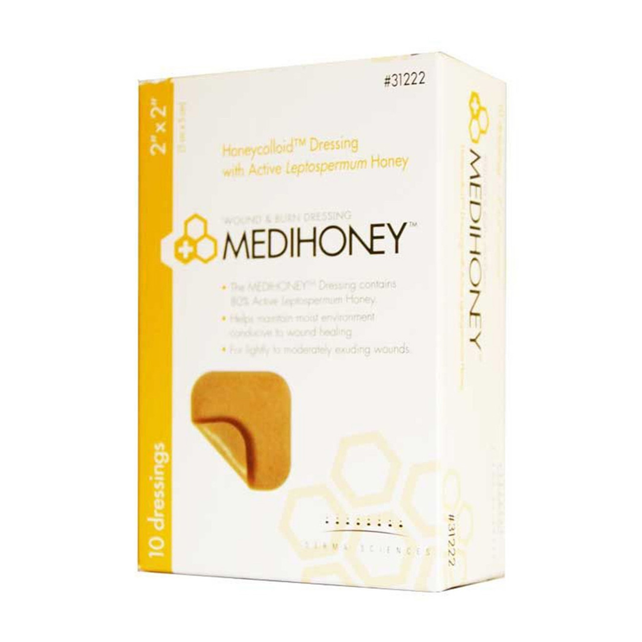 Dermasciences Medihoney Hydrogel Nonadhesive Pads - Medihoney