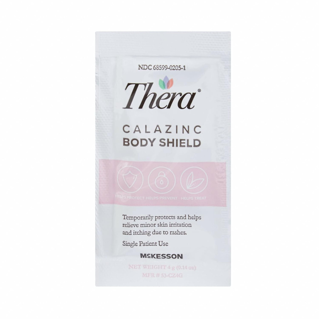 Thera Calazinc Body Shield Skin Protectant Cream | 4g Individual Packets