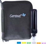 Genteel Plus No Prick Pain Vacuum Lancing Device for Diabetes Testing Blood Sugar Glucose - Black