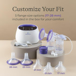 Rechargeable Battery with 6+ Sessions: Features a long-lasting rechargeable battery that supports six or more pumping sessions on a single charge, giving you freedom to pump without being tied to an outlet