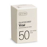 Arkray Glucocard Vital Meter [+] Vital 50 Test Strips For Glucose Care