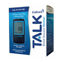 Omnis Health Embrace Talk Blood Glucose Meter Complete KIT For Glucose Care
