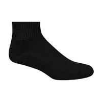 Curative Diagnostics Diabetic Socks Size 10-13 Crew Set of 3 Pair Pack - Black