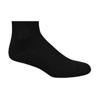 Curative Diagnostics Diabetic Socks Size 9 - 11 Crew Set of 3 Pair Pack - Black