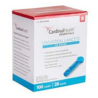 Cardinal Health ReliaMed Twist Top Lancets 28G 100/BX [5 Pack] For GLucose Care