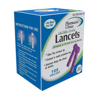 Clever Choice Voice HD Meter [+] Pharmacist Choice 100 Test Strips, Lancets 100 Ct For Glucose Care