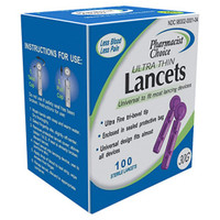 Clever Choice Voice HD Meter [+] Pharmacist Choice 100 Test Strips, Lancing Device & Lancets For Glucose Care