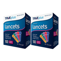 TRUEplus Universal Twist Top 33 Gauge Lancets 2 x 100pack - 200