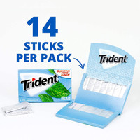Trident Sugar Free Gum With Xylitol 14 Sticks - Mint Bliss [ 3 Pack ]