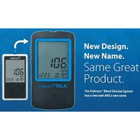 Omnis Health Embrace Talking Blood Glucose Meter, Control Solution, Lancing Device, & Lancets