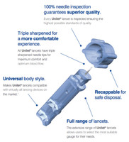 Owen Mumford Unilet Ultra Thin Lancets 28G - 100 Ct - #AT 0565