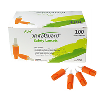 VivaGuard Safety Lancets 100 28G
