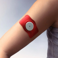 Overt Diabetic FreeStyle Libre Flexible Patches - Red [5 pack] By Curative Diagnostics