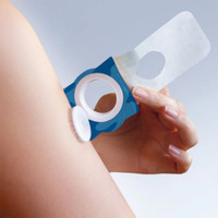 Overt FreeStyle CGM Flexible Patch with Ring - Camo Blue [5 pack] For Libre or Libre 2