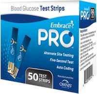 Omnis Health Embrace PRO Blood Glucose Test Strips 100 ct