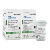 True Metrix Blood Glucose Test Strips box of 100 by McKesson