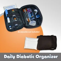 Medicool Diabetic Travel Organizer Plus 5" X 6-1/2" X 2-1/2"