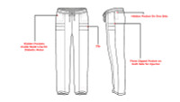 Overt Women's Workout Jogger Pant with zips for easy injection access