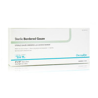 Dermarite Sterile Gauze Dressing With Adhesive Border, 4" X 10" [ 25 Pack ]