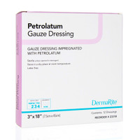 Petrolatum Impregnated Gauze, 3" X 18"