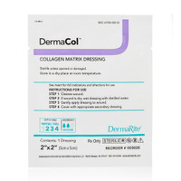 Dermacol Collagen Matrix Wound Dressing, 2" X 2" [ 10 Pack ]