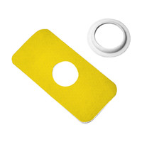 Overt FreeStyle CGM Flexible Patch with Ring - Yellow [5 pack] For Libre or Libre 2