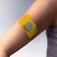 Overt FreeStyle CGM Flexible Patch with Ring - Yellow [5 pack] For Libre or Libre 2