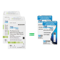 TRUE Metrix Pro Blood Glucose 100 Test Strips By McKesson