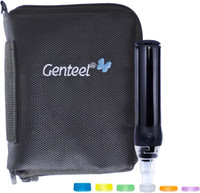 Genteel Plus No Prick Pain Vacuum Lancing Device for Diabetes Testing Blood Sugar Glucose - Black