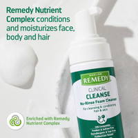 Remedy Clinical No-Rinse Foam Cleanser, Vanilla Scent, 4oz