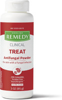 Medline Remedy Phytoplex Antifungal Powder, Skin Treatmeant with Miconazole Nitrate, Lightly Scented, 3-oz Bottle