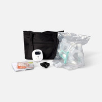 Cooler bag with ice pack for safely storing and transporting breast milk