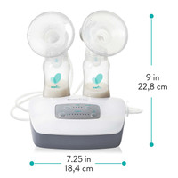 Multiple flange size options included with Evenflo Advanced for personalized comfortable fit
