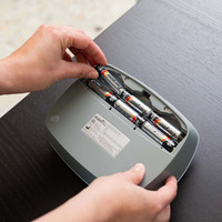 Close up of adjustable suction controls on Evenflo Advanced double electric pump