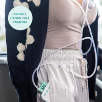 Lanyard attached to Motif Roam pump for easy portability and carrying around neck