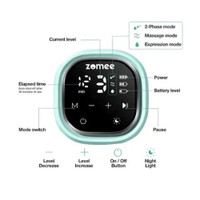 Mother pumping with Zomee Z2 while traveling or at work