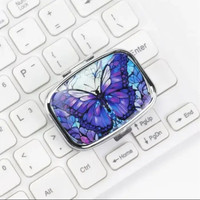 Overt Travel Metal Pill Organizer - Small Portable Case for Medications