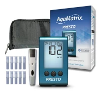AgaMatrix WaveSense Presto Meter with Presto 100Test Strips [+] Lancing Device and Lancets