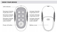 Carex AccuRelief wireless TENS pads with snap connectors – easy attachment to controller unit