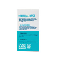 Non-GMO and gluten-free Liquid I.V. drink mix dissolving in water
