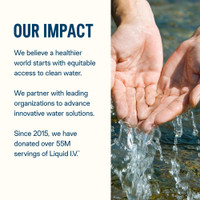 Liquid I.V. electrolyte mix with 3x the electrolytes of sports drinks