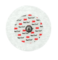 3M Red Dot ECG Monitoring Electrodes 2560 – foam electrodes for diaphoretic skin, 50 per box