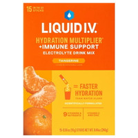 Liquid I.V. immune support electrolyte drink mix in Tangerine flavor