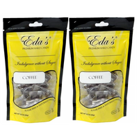 Two-pack of Eda's sugar-free coffee hard candy bags