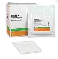 Biostep collagen dressing applied to wound site