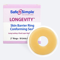 Safe N Simple 2" Longevity Skin Barrier Seal Ring packaging