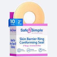 Safe N Simple 2" Conforming Adhesive Seals Skin Barrier Rings packaging