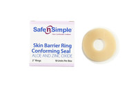 Safe N Simple 2" Conforming Skin Barrier Rings with Aloe and Zinc Oxide packaging