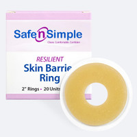 Safe N Simple 2" Skin Barrier Rings 2mm Thickness packaging