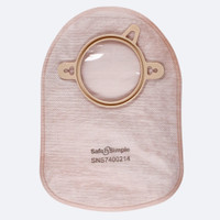 Safe N Simple 8" Closed 2-Piece Pouch Beige with Filter 70mm packaging